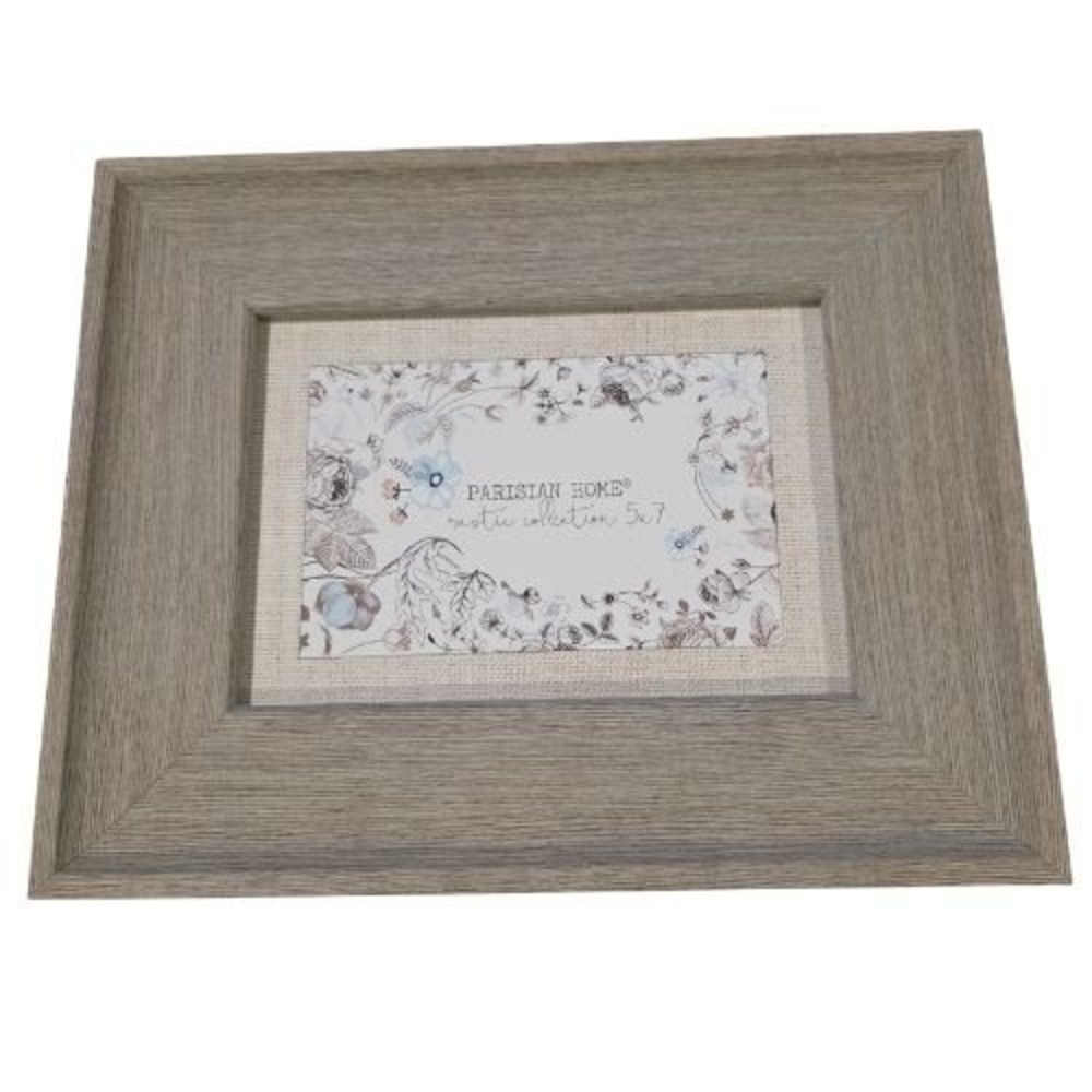 Parisian Home Rustic Collection 5x7 Photo Frame Driftwood Grey Wood Coastal Boho